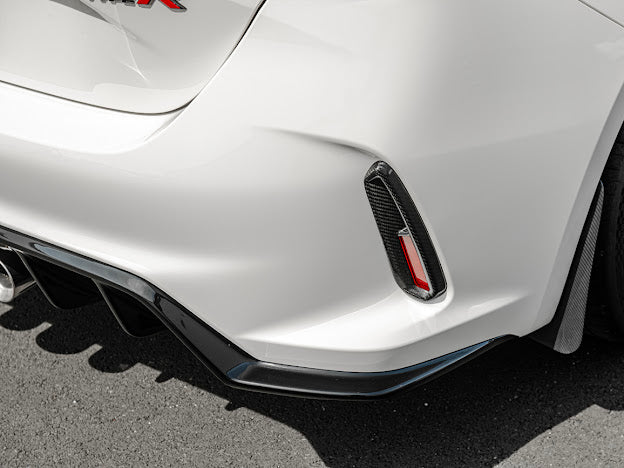 2023-Up Honda Civic FL5 Type-R  | JDM Style CARBON FIBER Rear Hatch Vent Trim Replacement (Pair)