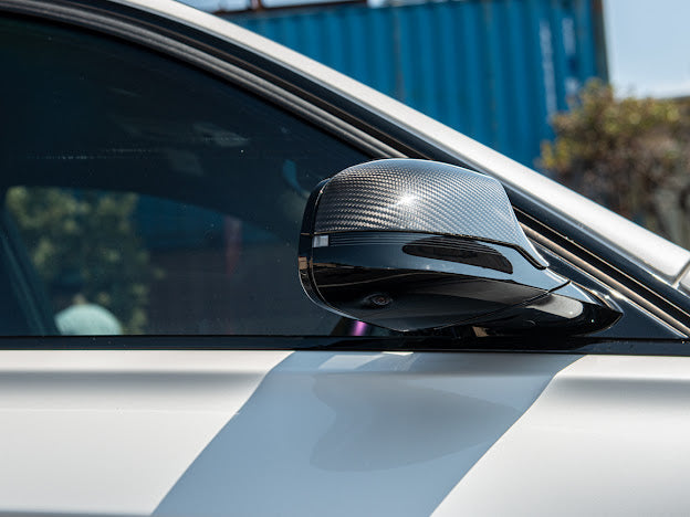 2015-2020 BMW F80 M3 & F82 / F83 M4 | CLUB SPORT STYLE CARBON FIBER MIRROR CAP COVERS (PAIR)