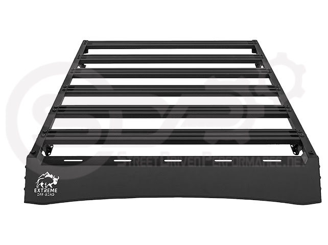 2016-2023 Toyota Tacoma | Extreme Off-Road Version 2 Carbon Steel Black Top Roof Rack Cargo Luggage Carrier