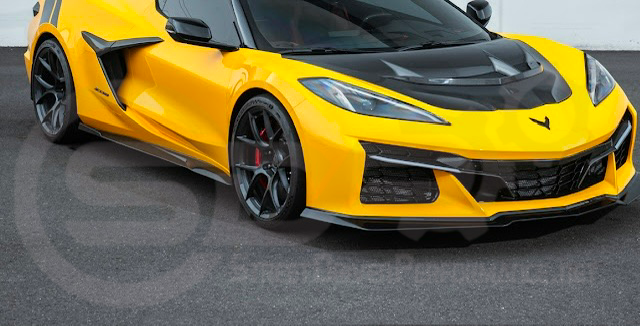 2023-Up Corvette C8 Z06 | Z07 Extended Package CARBON FIBER Front Lip Splitter Ground Effects