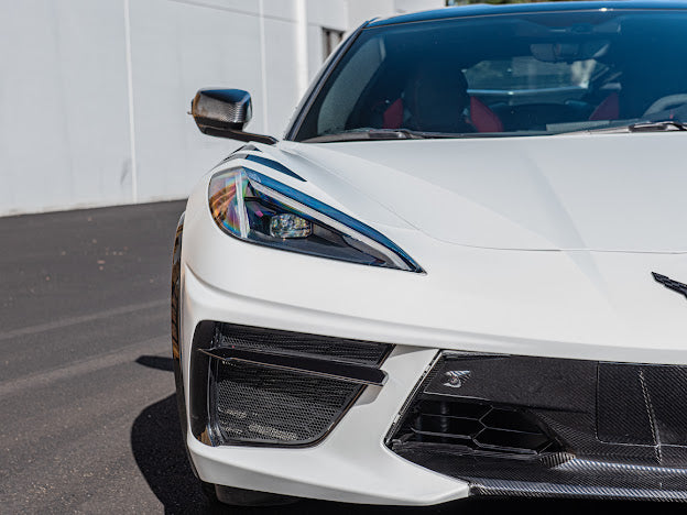 2020+ CHEVROLET CORVETTE C8 STINGRAY & Z51 | CARBON FIBER FASCIA PANEL GRILLE REPLACEMENT