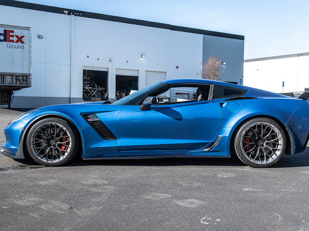 2014-2019 Corvette C7 Z06/ ZR1 CARBON FIBER Side Rocker Panels Brake Scoop Vents (PAIR)