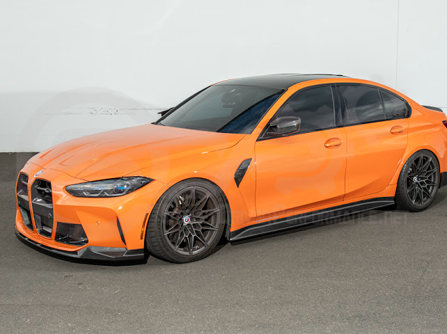 2021-UP BMW G80 M3 | FACTORY REPLACEMENT CARBON FIBER SIDE FENDER VENT COVERS REPLACEMENT PAIR
