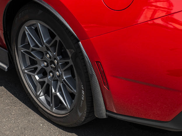 2024-UP FORD MUSTANG S650 | GT350R PERFORMANCE STYLE CARBON FIBER FENDER FLARES MUD FLAPS