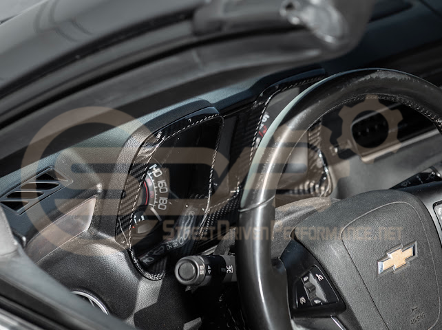 2010-2015 CHEVROLET CAMARO CARBON FIBER DASHBOARD GAUGE CLUSTER TRIM COVER