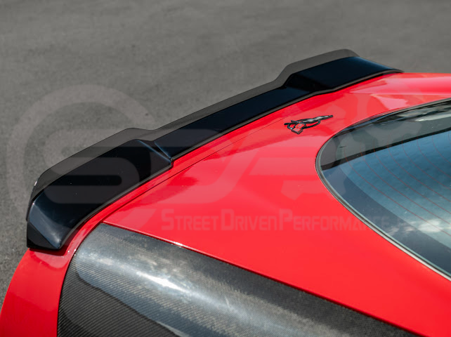1997-2004 Chevrolet Corvette C5 | ZR1 Extended Style GLOSSY BLACK Rear Trunk Lid Wickerbill Spoiler Wing