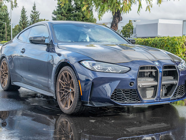 2021-UP BMW G80 M3 & G82 / G83 M4 | VORSTEINER STYLE CARBON FIBER FRONT KIDNEY GRILLE TRIM SURROUNDING INSERT (PAIR)