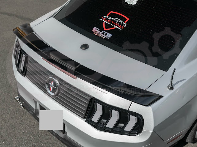 2010-2014 Ford Mustang S550 | GT500 Style GLOSSY BLACK Rear Trunk Lid Wing Spoiler