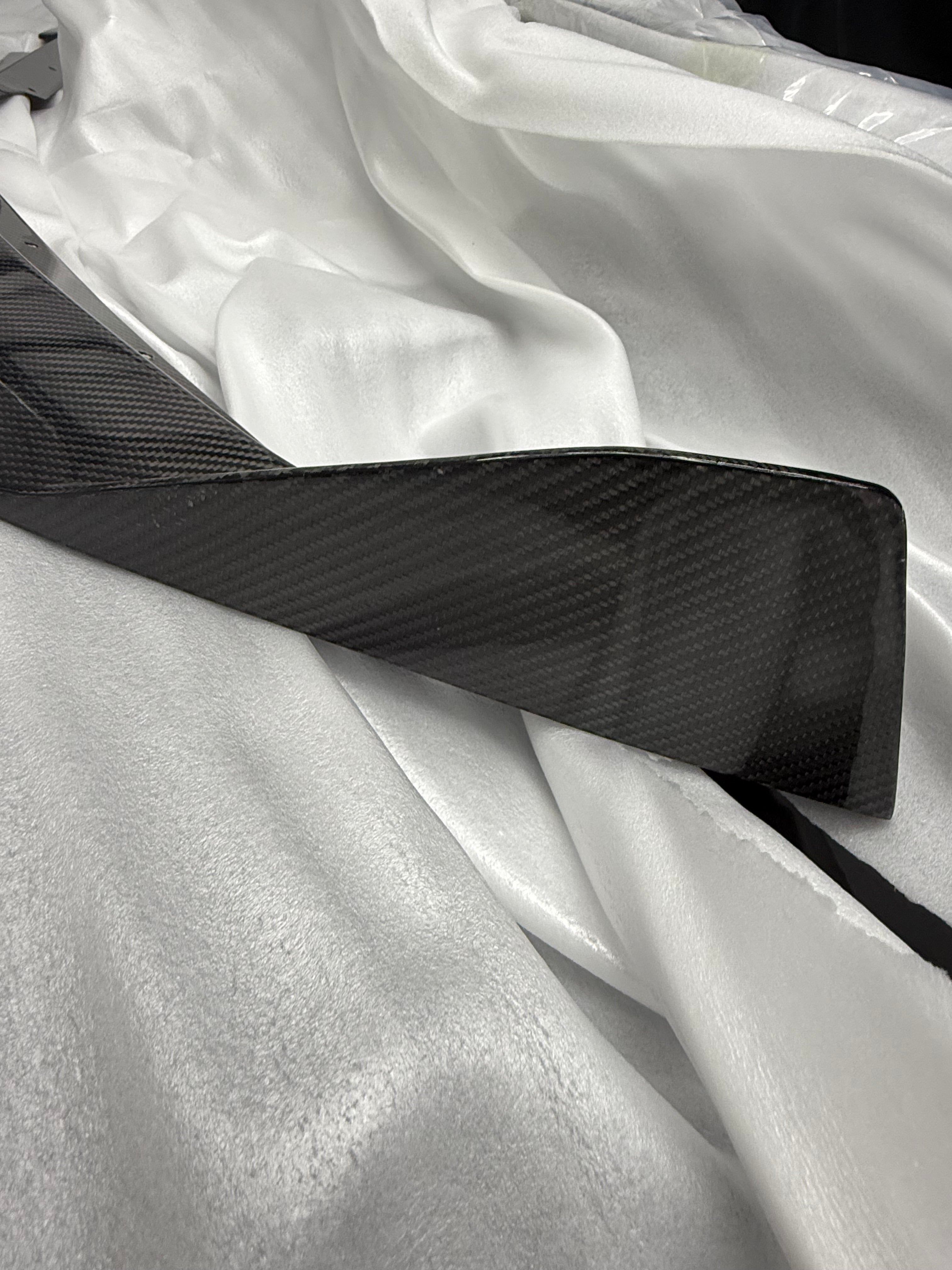 *BLEMISHED- DISCOUNTED* 2020+ C8 Corvette Stingray & Z51 |"5VM Style" 2-Piece CARBON FIBER Splitter / Lip Ground Effects