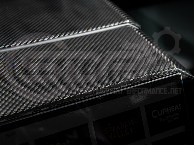 2024-Up Tesla Cybertruck | Interior DRY Carbon Fiber Armrest Trim Cover (Copy)