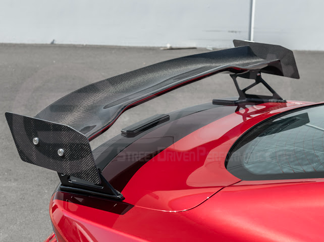 2024-UP FORD MUSTANG S650 COUPE | APR STYLE CARBON FIBER REAR HIGH WING SPOILER
