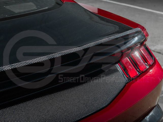 2024-Up Ford Mustang S650 | Factory Integrated Ducktail Style Carbon Fiber Replacement Rear Trunk Lid
