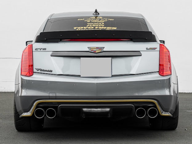 2016-2019 Cadillac CTS-V V3 | FULL CARBON FIBER Rear Trunk Lid Wing Wickerbill Spoiler
