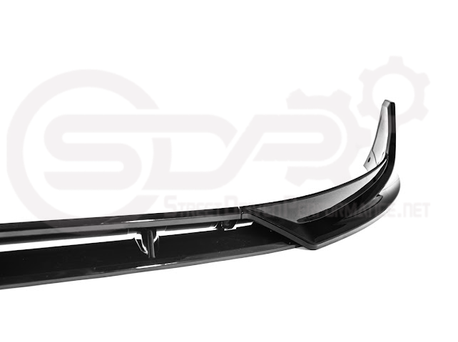 2025-UP TESLA MODEL Y | SDP TRACK STYLE GLOSS BLACK 4 PIECE FRONT LIP SPLITTER GROUND EFFECTS