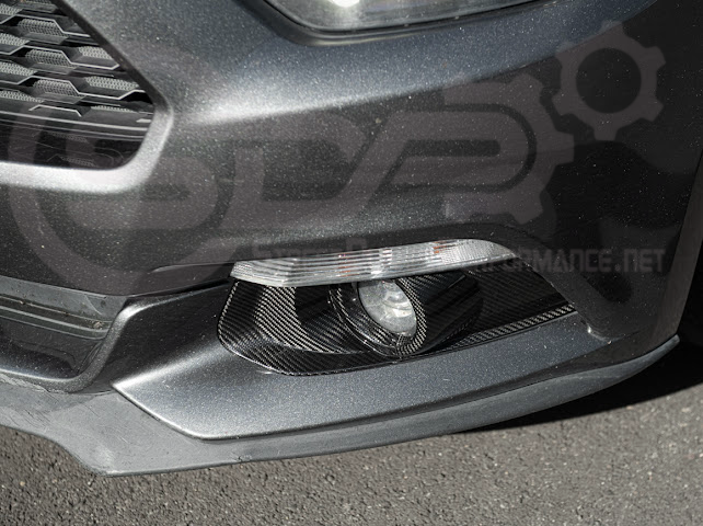 2015-2023 FORD MUSTANG S550 | CARBON FIBER FRONT BUMPER FOG LIGHT BEZEL COVER PAIR