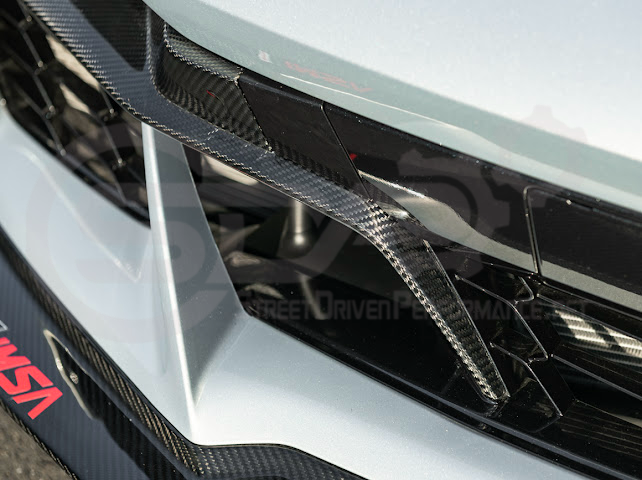 2023+ CHEVROLET CORVETTE C8 Z06 | CARBON FIBER FRONT BUMPER GRILLE INSERT PAIR