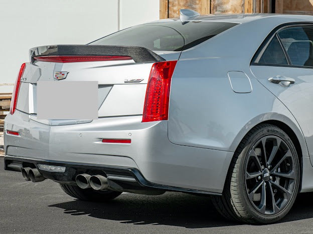 2016 - 2019 Cadillac ATS-V Sedan | Carbon Fiber SDP Style Rear Trunk Lid Spoiler Wing