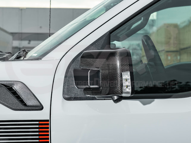 2022-UP FORD F-150 LIGHTNING | FACTORY STYLE CARBON FIBER SIDE MIRROR CAP COVERS (PAIR)