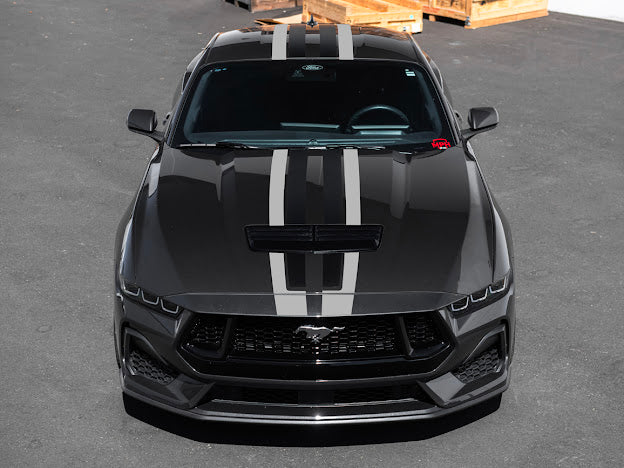 2024-UP FORD MUSTANG S650 | HOOD BODY STRIPE 3M DECALS