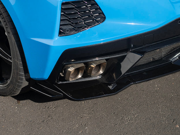 2020-Up Corvette C8 Stingray, Z51, & E-Ray | CARBON FLASH METALLIC Rear Bumper *ADD-ON* Diffuser Lip