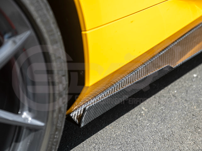 2023-UP CHEVROLET CORVETTE C8 Z06 & E-RAY | SDP PERFORMANCE TRACK STYLE CARBON FIBER SIDE SKIRTS ROCKER PANEL GROUND EFFECTS