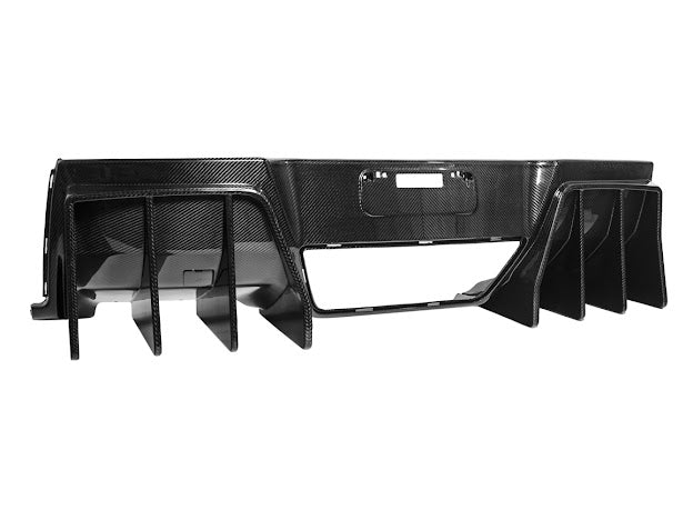 2014-2019 Corvette C7 Performance Track CARBON FIBER Rear Bumper Finned Diffuser