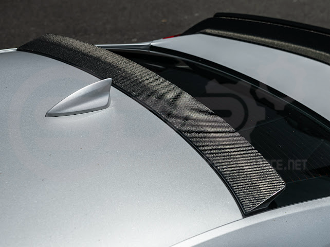 2013-2018 Cadillac ATS ATS-V Sedan Carbon Fiber Rear Roof Top Window Spoiler