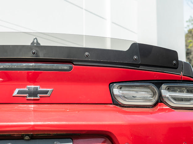 2016+ 6TH GEN CAMARO SS & ZL1 REAR WING SMOKE TINTED WICKERBILL WING SPOILER