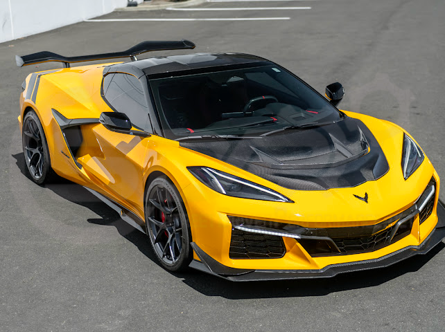 2020+ Corvette C8 | ZR1 Style Replica CARBON FIBER Front Hood