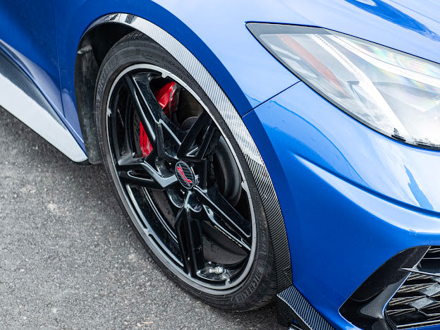 2020+ CHEVROLET CORVETTE C8 | SDP PERFORMANCE PACKAGE HYDRO DIPPED CARBON FIBER SIDE WHEEL FENDER PAIR