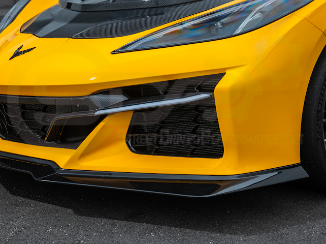 2023-Up Corvette C8 Z06 | Z07 Extended Package CARBON FIBER Front Lip Splitter Ground Effects