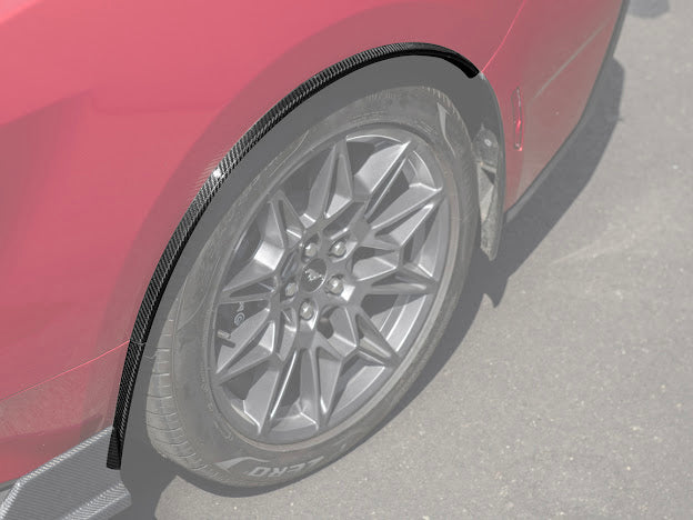 2024-UP FORD MUSTANG S650 | GT350R PERFORMANCE STYLE CARBON FIBER FENDER FLARES MUD FLAPS