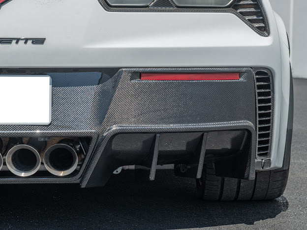 2014-2019 CORVETTE C7 GM FACTORY PACKAGE CARBON FIBER REAR BUMPER DIFFUSER