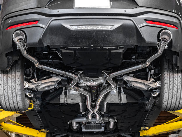 2024-Up Ford Mustang GT 5.0L | T-304 Straight Through Cat Back Dual Tips Exhaust