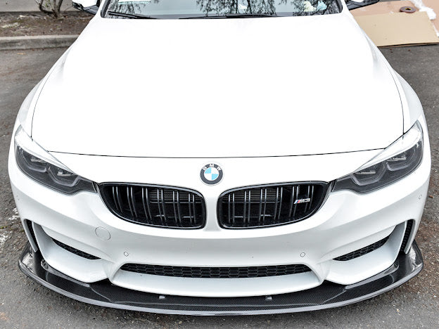 2015-2020 BMW F80 M3 & F82 / F83 M4 | SDP PERFORMANCE STYLE CARBON FIBER Front Bumper Lower Lip Splitter Ground Effects