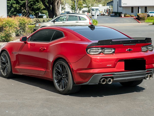2016+ 6TH GEN CAMARO SS & ZL1 REAR WING SMOKE TINTED WICKERBILL WING SPOILER