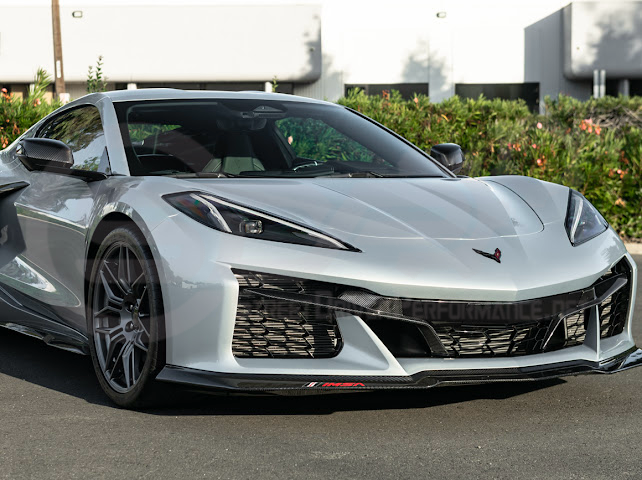 2023+ CHEVROLET CORVETTE C8 Z06 | CARBON FIBER FRONT BUMPER GRILLE INSERT PAIR