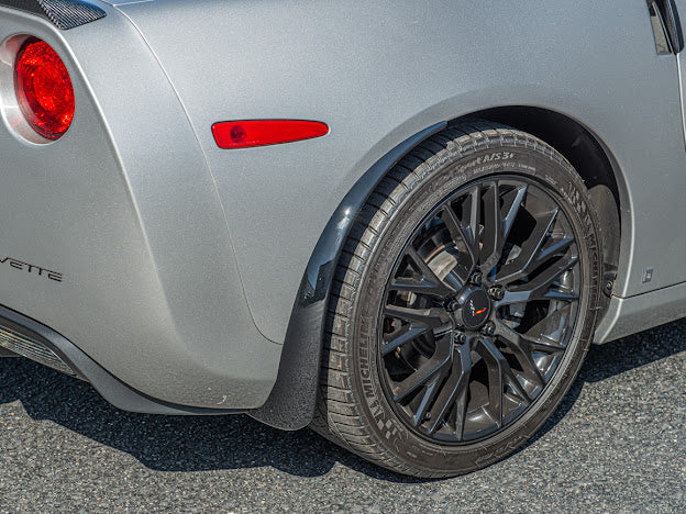 2005-2013 CHEVROLET CORVETTE C6 BASE FRONT AND REAR SPLASH GUARDS MUD FLAPS