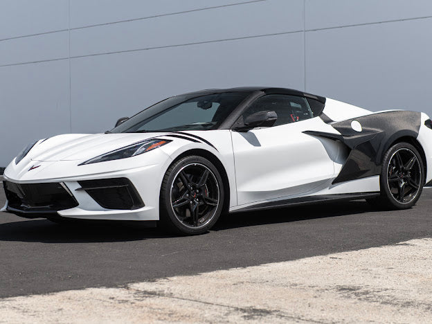 2020+ CHEVROLET CORVETTE C8 SIDE SKIRTS ROCKER PANELS GROUND EFFECTS