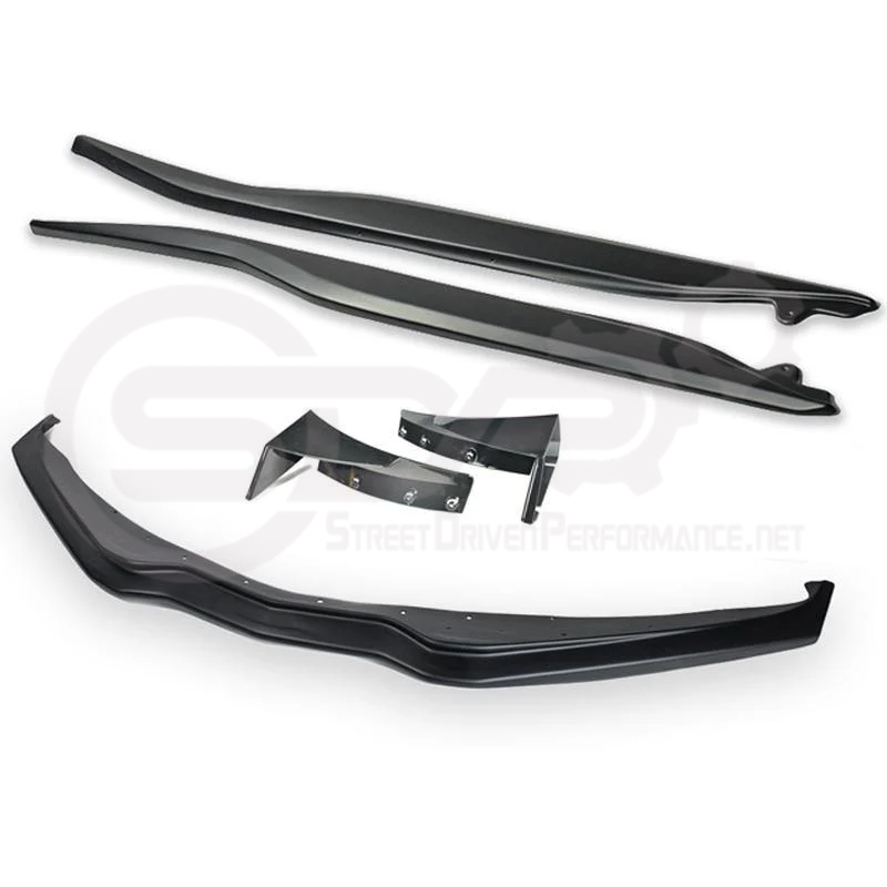 2014-2019 CORVETTE C7 STINGRAY & Z51 | FRONT SPLITTER LIP & SIDE SKIRTS ROCKER PANELS GROIND EFFECTS