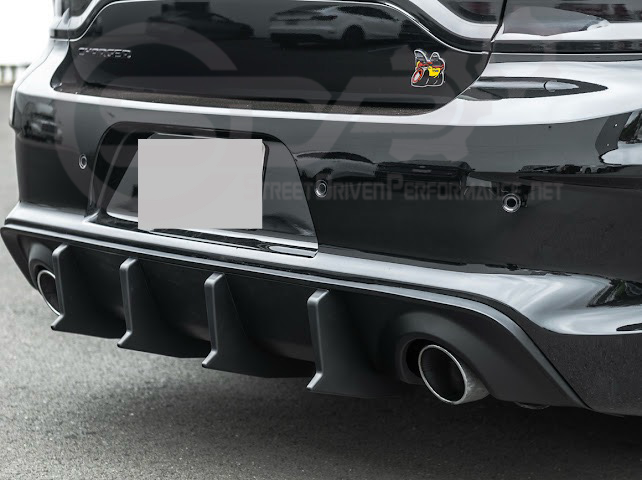 2020-UP DODGE CHARGER WIDEBODY | SRT PERFORMANCE TRACK STYLE REAR BUMPER DIFFUSER