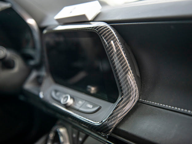 2016-2024 6TH GEN CAMARO | DASH PANEL RADIO CARBON FIBER TRIM COVER