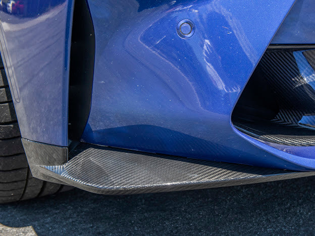 2021-Up BMW G82 / G83 M4 | Factory Extended Style Carbon Fiber Front Lip Splitter Pair Ground Effects