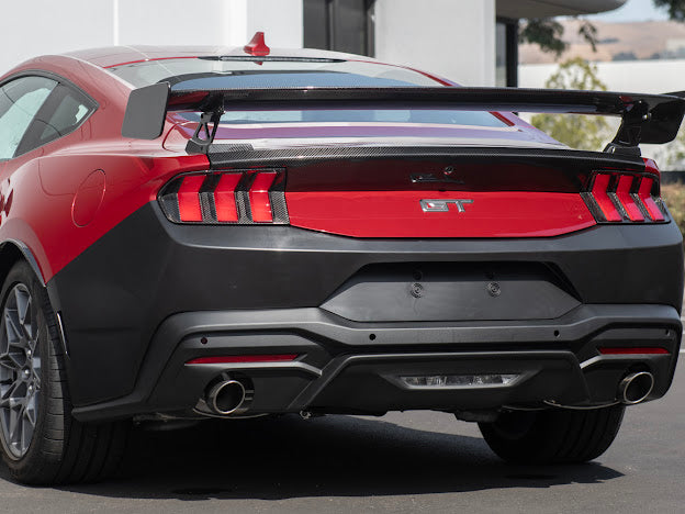 2024-Up Ford Mustang S650 | Factory Style PRIMED BLACK Rear Bumper Cover Replacement