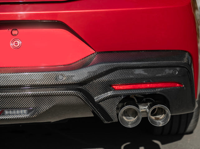 2024-Up Ford Mustang S650 | GT Style CARBON FIBER Rear Bumper Diffuser