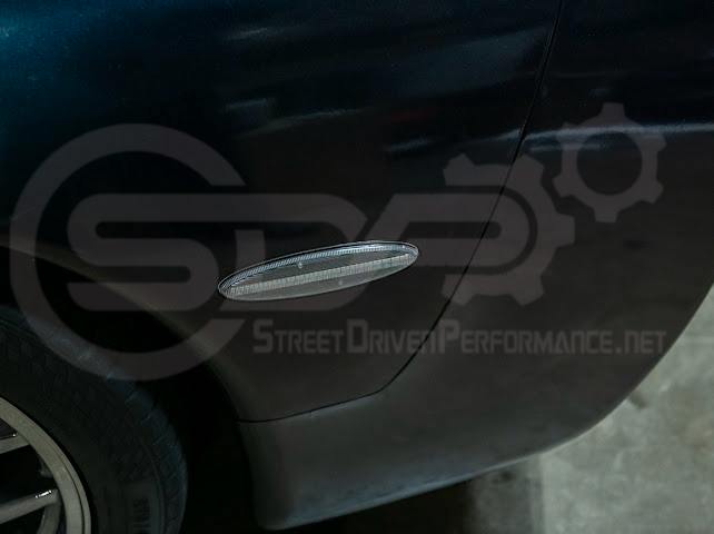1997-2004 Chevrolet Corvette C5 | Rear Bumper Clear / Red / Black Lens Red LED Side Marker Lights Pair