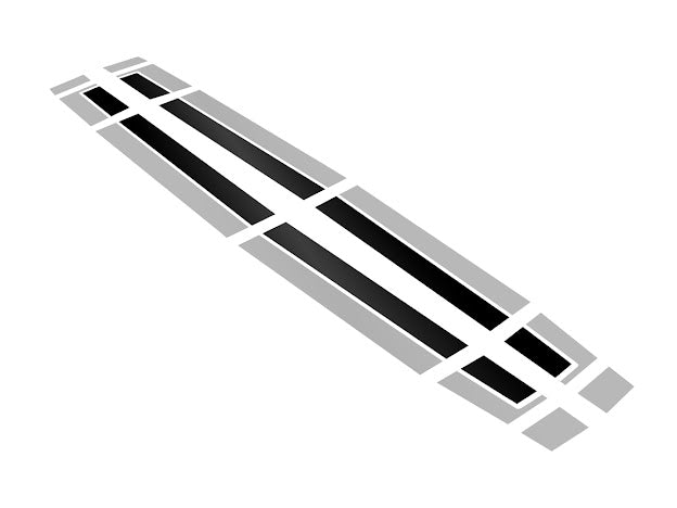 2024-UP FORD MUSTANG S650 | HOOD BODY STRIPE 3M DECALS