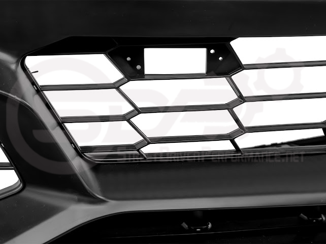 2005-2013 Corvette C6 Z06 | C7 ZR1 Style Primer Black Front Bumper Conversion Kit Replacement