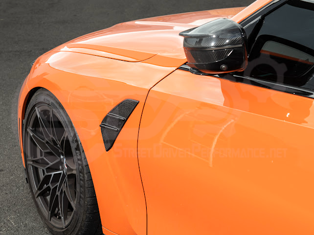 2021-UP BMW G80 M3 | FACTORY REPLACEMENT CARBON FIBER SIDE FENDER VENT COVERS REPLACEMENT PAIR