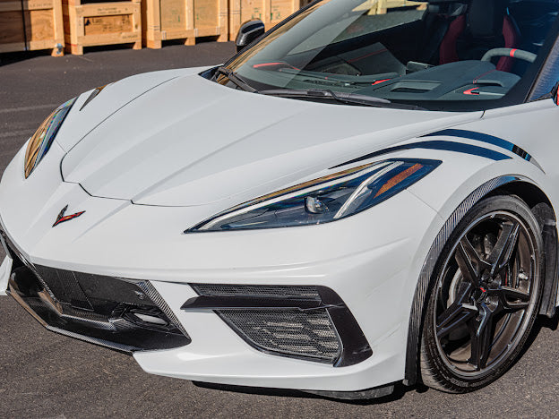2020+ CHEVROLET CORVETTE C8 STINGRAY & Z51 | CARBON FIBER FASCIA PANEL GRILLE REPLACEMENT
